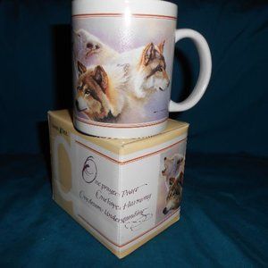 Wolf Family Peace Harmony Coffee Mug 12 oz